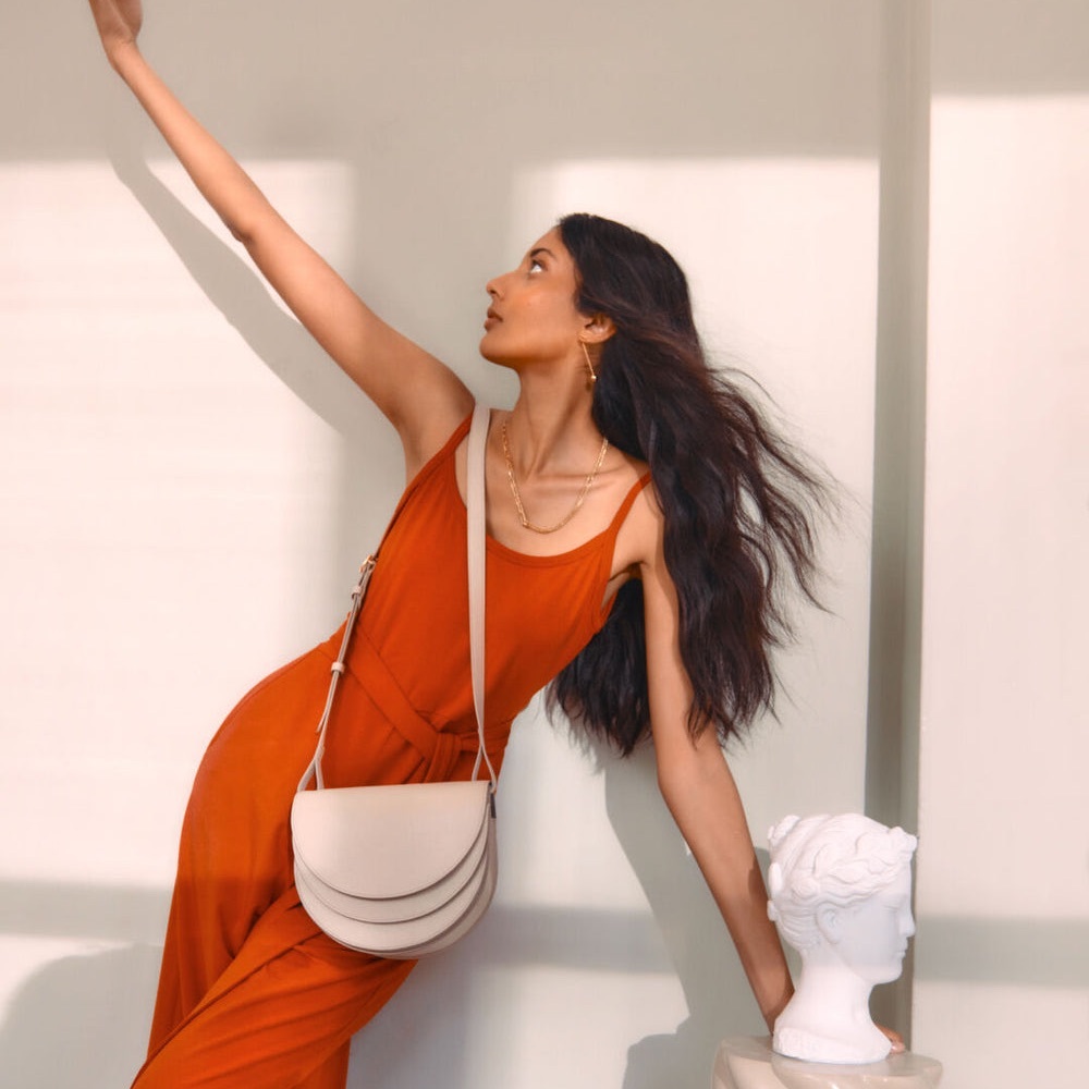 Cuyana Orange Jumpsuit